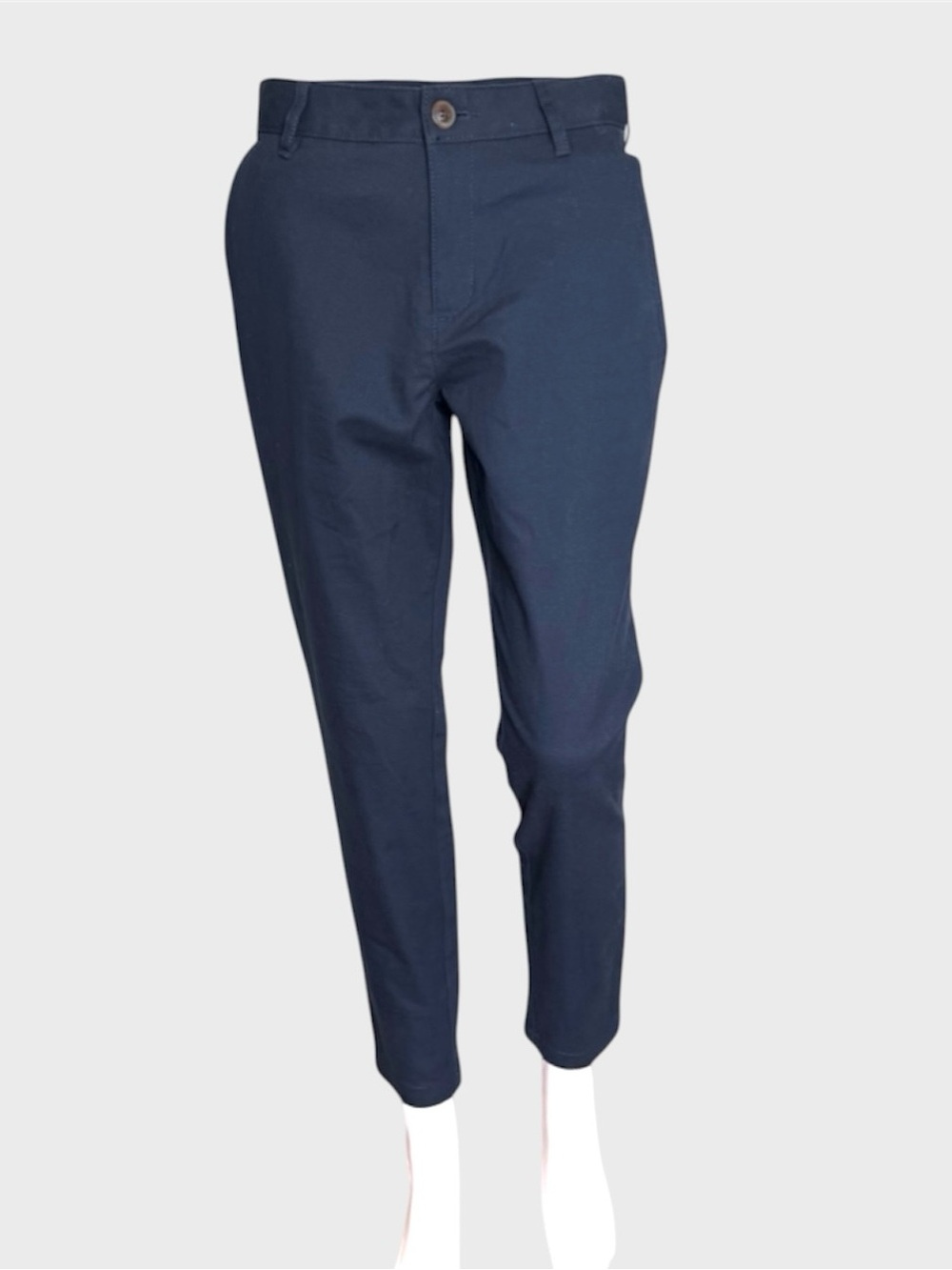 Old Navy High Rise Skinny Blue Pants Women Sz 2 Petite Light Stretch Adj Waist